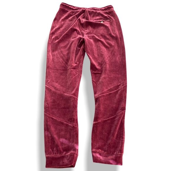 Nike Air Jordan Velour Velvet Jogger Pants Maroon AH2361-609 Mens size Large - Picture 6 of 8